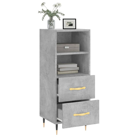 vidaXL Sideboard Concrete Grey 34.5x34x90 cm Engineered Wood