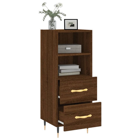 vidaXL Sideboard Brown Oak 34.5x34x90 cm Engineered Wood