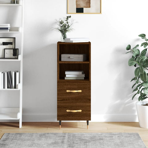 vidaXL Sideboard Brown Oak 34.5x34x90 cm Engineered Wood