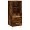 vidaXL Sideboard Smoked Oak 34.5x34x90 cm Engineered Wood