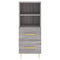 vidaXL Sideboard Grey Sonoma 34.5x34x90 cm Engineered Wood