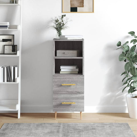 vidaXL Sideboard Grey Sonoma 34.5x34x90 cm Engineered Wood