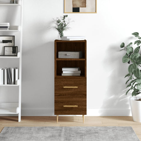 vidaXL Sideboard Brown Oak 34.5x34x90 cm Engineered Wood