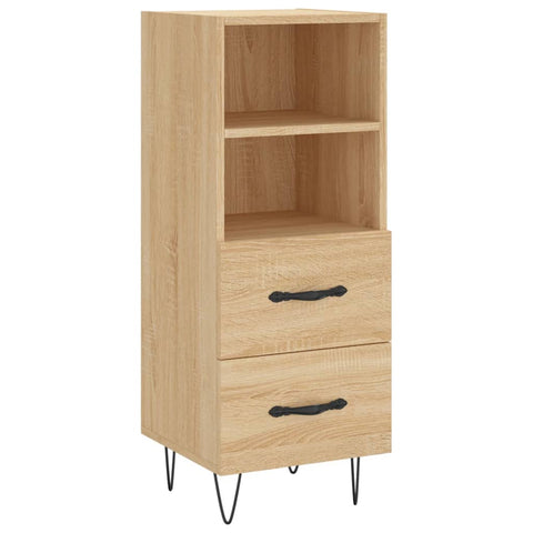 vidaXL Sideboard Sonoma Oak 34.5x34x90 cm Engineered Wood
