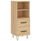 vidaXL Sideboard Sonoma Oak 34.5x34x90 cm Engineered Wood