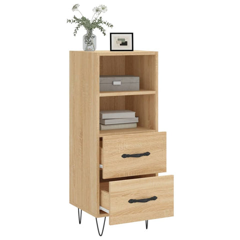 vidaXL Sideboard Sonoma Oak 34.5x34x90 cm Engineered Wood