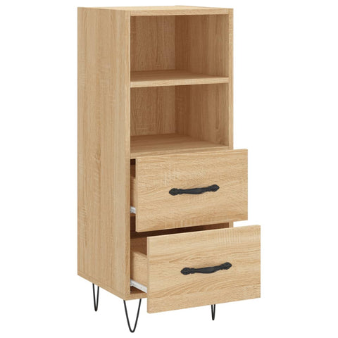 vidaXL Sideboard Sonoma Oak 34.5x34x90 cm Engineered Wood