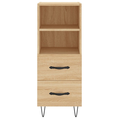 vidaXL Sideboard Sonoma Oak 34.5x34x90 cm Engineered Wood