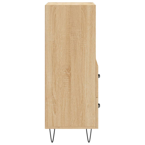 vidaXL Sideboard Sonoma Oak 34.5x34x90 cm Engineered Wood