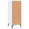 vidaXL Sideboard High Gloss White 34.5x34x90 cm Engineered Wood