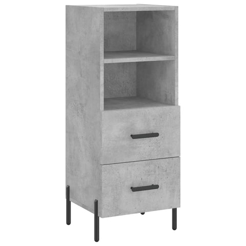vidaXL Sideboard Concrete Grey 34.5x34x90 cm Engineered Wood