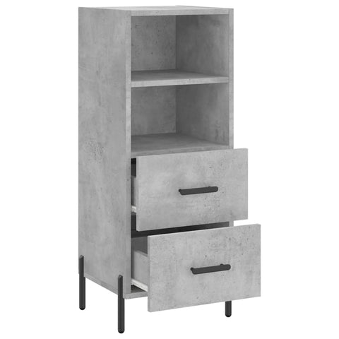 vidaXL Sideboard Concrete Grey 34.5x34x90 cm Engineered Wood