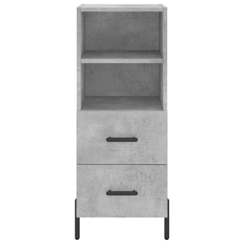 vidaXL Sideboard Concrete Grey 34.5x34x90 cm Engineered Wood