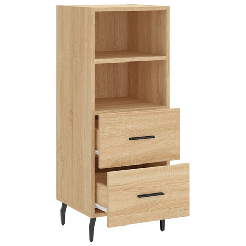 vidaXL Sideboard Sonoma Oak 34.5x34x90 cm Engineered Wood
