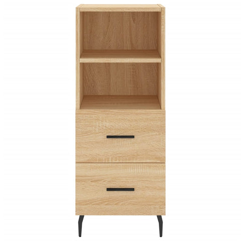 vidaXL Sideboard Sonoma Oak 34.5x34x90 cm Engineered Wood