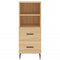 vidaXL Sideboard Sonoma Oak 34.5x34x90 cm Engineered Wood
