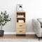 vidaXL Sideboard Sonoma Oak 34.5x34x90 cm Engineered Wood