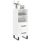 vidaXL Sideboard High Gloss White 34.5x34x90 cm Engineered Wood