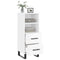 vidaXL Sideboard High Gloss White 34.5x34x90 cm Engineered Wood