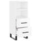 vidaXL Sideboard High Gloss White 34.5x34x90 cm Engineered Wood