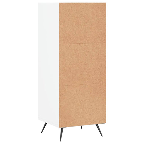 vidaxL Shelf Cabinet White 34.5x32.5x90 cm Engineered Wood