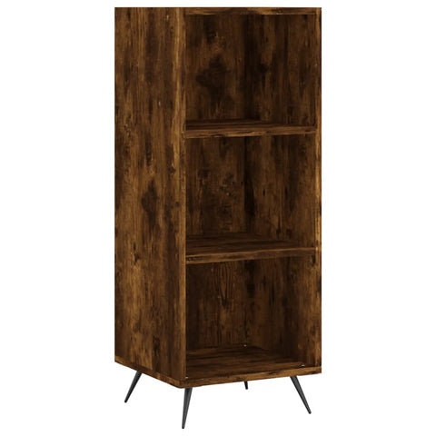 vidaxL Shelf Cabinet Smoked Oak 34.5x32.5x90 cm Engineered Wood