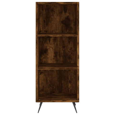 vidaxL Shelf Cabinet Smoked Oak 34.5x32.5x90 cm Engineered Wood