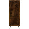 vidaxL Shelf Cabinet Smoked Oak 34.5x32.5x90 cm Engineered Wood