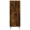 vidaxL Shelf Cabinet Smoked Oak 34.5x32.5x90 cm Engineered Wood