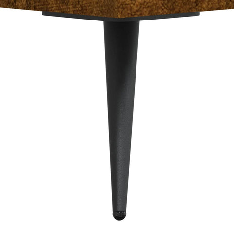 vidaxL Shelf Cabinet Smoked Oak 34.5x32.5x90 cm Engineered Wood