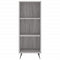 vidaxL Shelf Cabinet Grey Sonoma 34.5x32.5x90 cm Engineered Wood