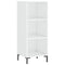 vidaXL Sideboard High Gloss White 34.5x32.5x90 cm Engineered Wood