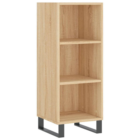 vidaXL Sideboard Sonoma Oak 34.5x32.5x90 cm Engineered Wood