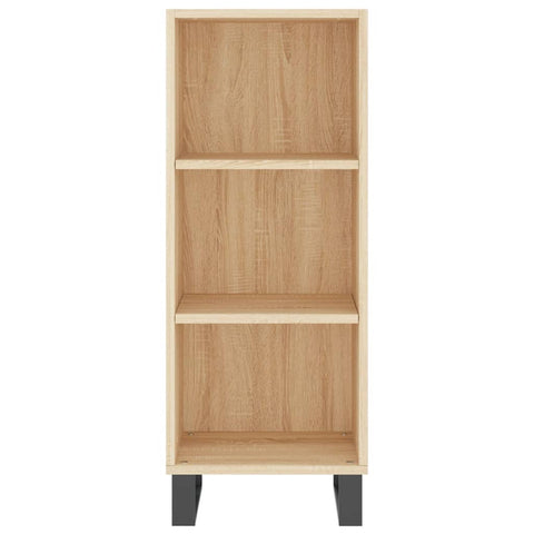 vidaXL Sideboard Sonoma Oak 34.5x32.5x90 cm Engineered Wood
