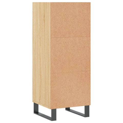 vidaXL Sideboard Sonoma Oak 34.5x32.5x90 cm Engineered Wood