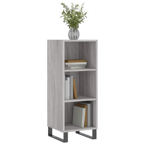 vidaXL Sideboard Grey Sonoma 34.5x32.5x90 cm Engineered Wood