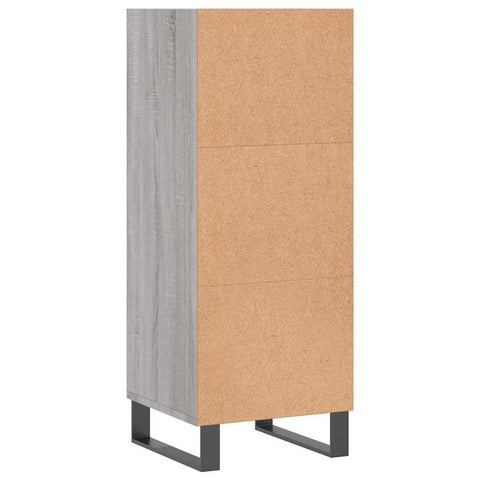 vidaXL Sideboard Grey Sonoma 34.5x32.5x90 cm Engineered Wood