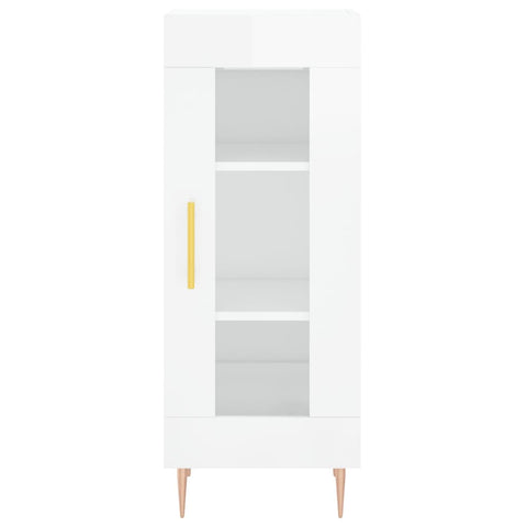 vidaXL Sideboard High Gloss White 34.5x34x90 cm Engineered Wood