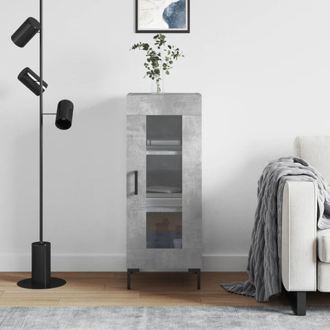 vidaXL Sideboard Concrete Grey 34.5x34x90 cm Engineered Wood