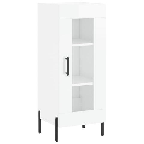 vidaXL Sideboard High Gloss White 34.5x34x90 cm Engineered Wood