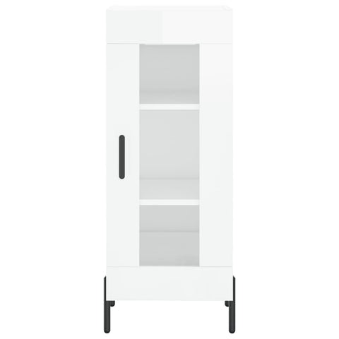 vidaXL Sideboard High Gloss White 34.5x34x90 cm Engineered Wood