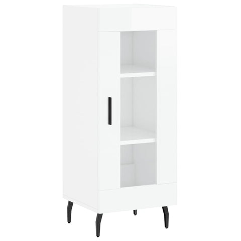 vidaXL Sideboard High Gloss White 34.5x34x90 cm Engineered Wood