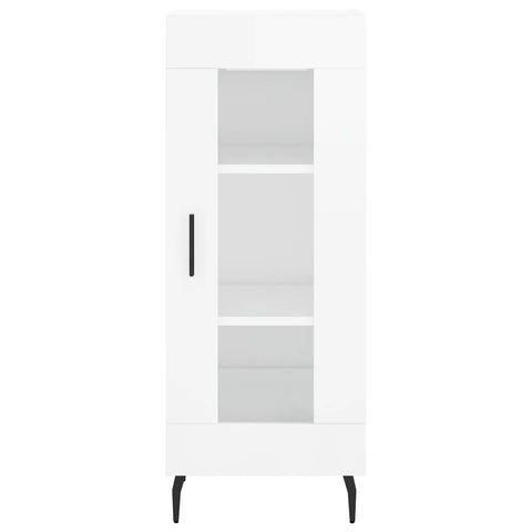 vidaXL Sideboard High Gloss White 34.5x34x90 cm Engineered Wood