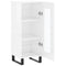 vidaXL Sideboard High Gloss White 34.5x34x90 cm Engineered Wood