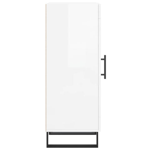 vidaXL Sideboard High Gloss White 34.5x34x90 cm Engineered Wood