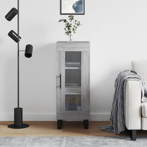 vidaXL Sideboard Grey Sonoma 34.5x34x90 cm Engineered Wood