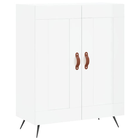 vidaXL Sideboard High Gloss White 69.5x34x90 cm Engineered Wood