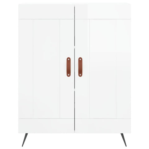 vidaXL Sideboard High Gloss White 69.5x34x90 cm Engineered Wood