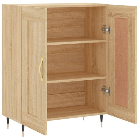 vidaXL Sideboard Sonoma Oak 69.5x34x90 cm Engineered Wood