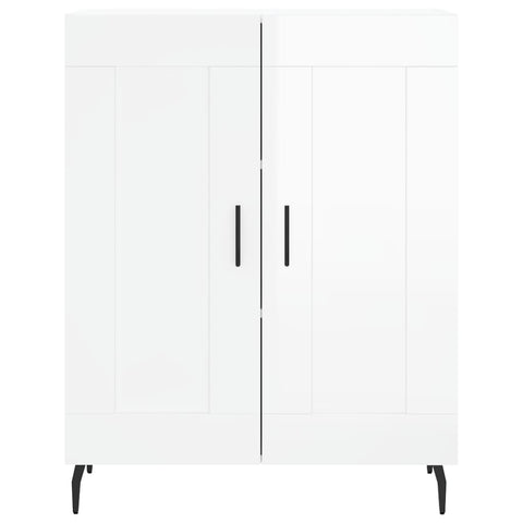 vidaXL Sideboard High Gloss White 69.5x34x90 cm Engineered Wood